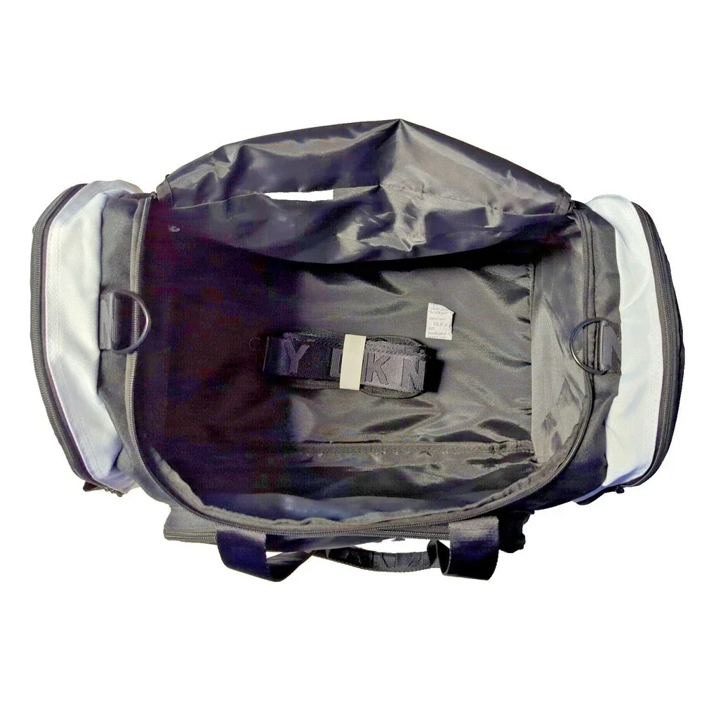 DKNY Black Duffel/Gym Bag - Sports Gym Travel Bag - Black Gym Bag - DKNY Brand